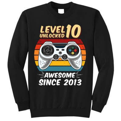 Level 10 Unlock Awesome Since 2013 Sweatshirt