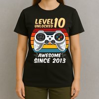 Level 10 Unlock Awesome Since 2013 T-Shirt