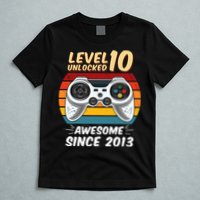 Level 10 Unlock Awesome Since 2013 T-Shirt