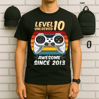 Level 10 Unlock Awesome Since 2013 T-Shirt
