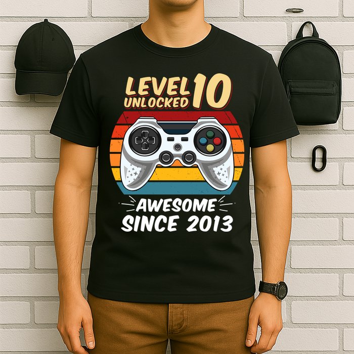 Level 10 Unlock Awesome Since 2013 T-Shirt