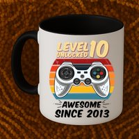 Level 10 Unlock Awesome Since 2013 Mug
