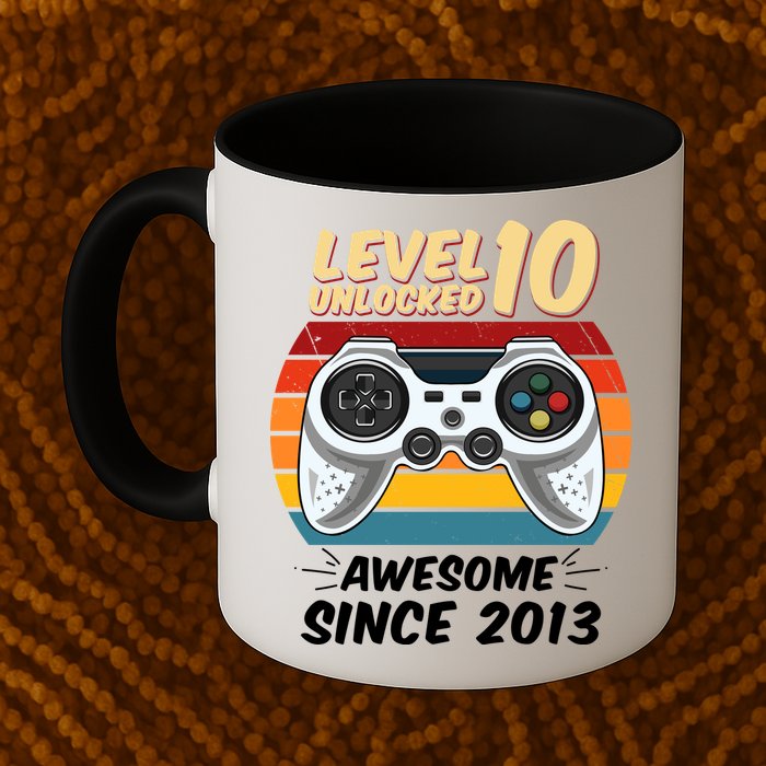Level 10 Unlock Awesome Since 2013 Mug