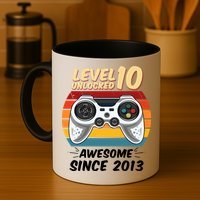Level 10 Unlock Awesome Since 2013 Mug