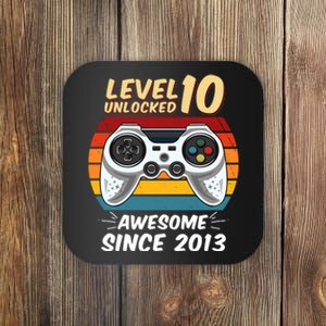 Level 10 Unlock Awesome Since 2013 Coaster