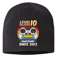 Level 10 Unlock Awesome Since 2013 Sustainable Beanie
