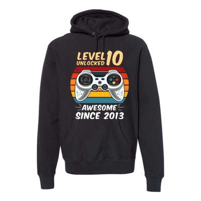 Level 10 Unlock Awesome Since 2013 Premium Hoodie