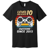 Level 10 Unlock Awesome Since 2013 Premium T-Shirt