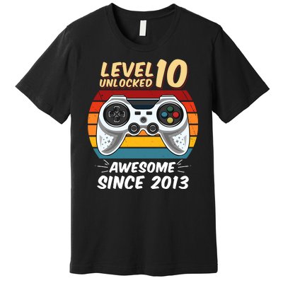 Level 10 Unlock Awesome Since 2013 Premium T-Shirt