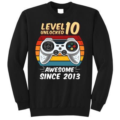 Level 10 Unlock Awesome Since 2013 Tall Sweatshirt