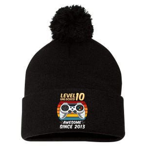 Level 10 Unlock Awesome Since 2013 Pom Pom 12in Knit Beanie