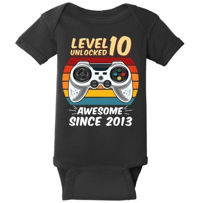 Level 10 Unlock Awesome Since 2013 Baby Bodysuit