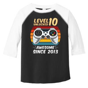 Level 10 Unlock Awesome Since 2013 Toddler Fine Jersey T-Shirt