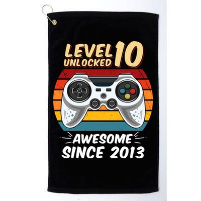 Level 10 Unlock Awesome Since 2013 Golf Towel