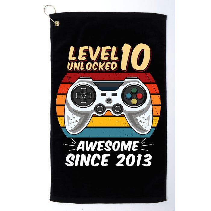 Level 10 Unlock Awesome Since 2013 Golf Towel