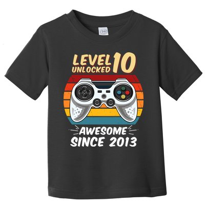 Level 10 Unlock Awesome Since 2013 Toddler T-Shirt