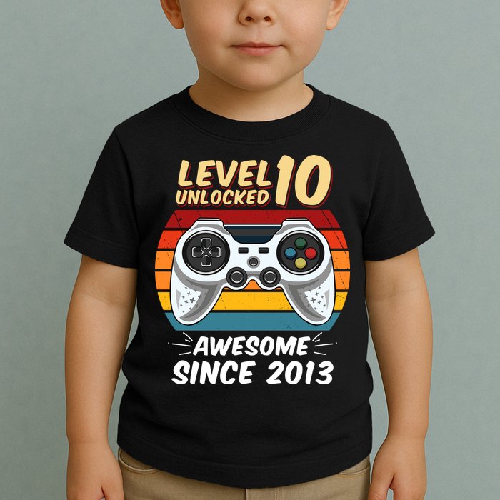 Level 10 Unlock Awesome Since 2013 Toddler T-Shirt