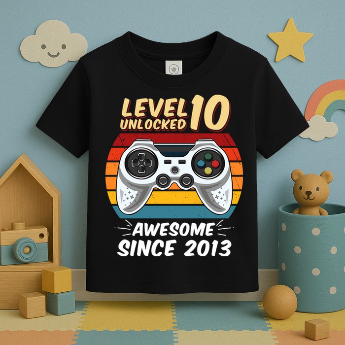 Level 10 Unlock Awesome Since 2013 Toddler T-Shirt