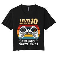 Level 10 Unlock Awesome Since 2013 Crop Top