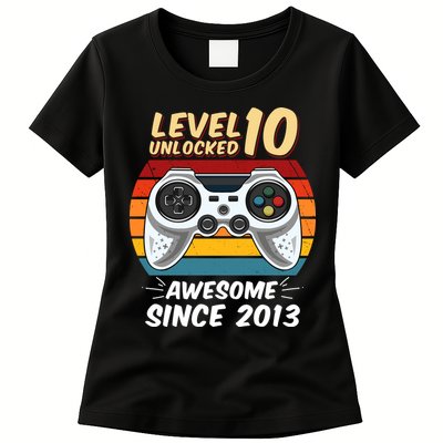Level 10 Unlock Awesome Since 2013 Womens T-Shirt