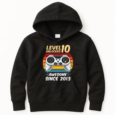 Level 10 Unlock Awesome Since 2013 Kids Hoodie
