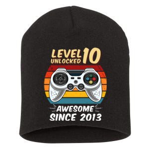 Level 10 Unlock Awesome Since 2013 Short Acrylic Beanie