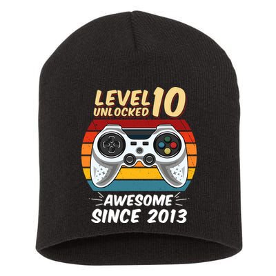 Level 10 Unlock Awesome Since 2013 Short Acrylic Beanie