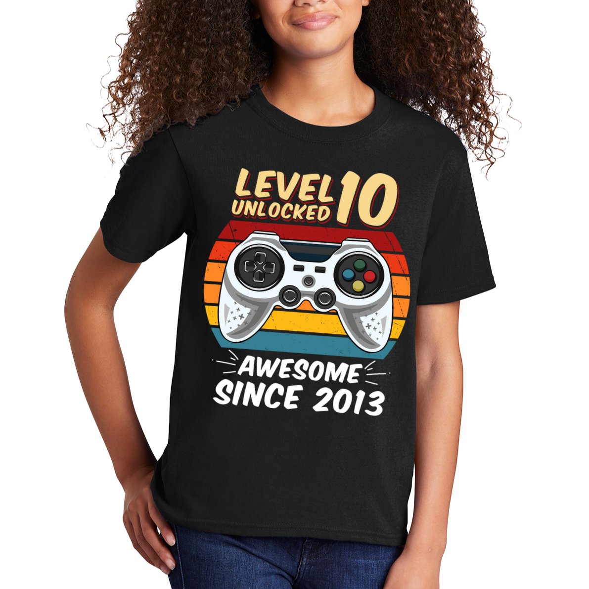 Level 10 Unlock Awesome Since 2013 Kids T-Shirt
