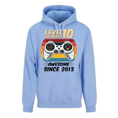 Level 10 Unlock Awesome Since 2013 Unisex Surf Hoodie