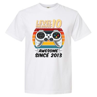 Level 10 Unlock Awesome Since 2013 Garment-Dyed Heavyweight T-Shirt