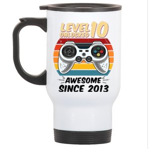 Level 10 Unlock Awesome Since 2013 Stainless Steel Travel Mug