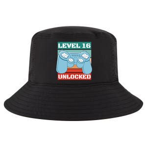 Level 16 Unlocked Gaming Retro Cool Comfort Performance Bucket Hat