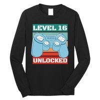 Level 16 Unlocked Gaming Retro Long Sleeve Shirt