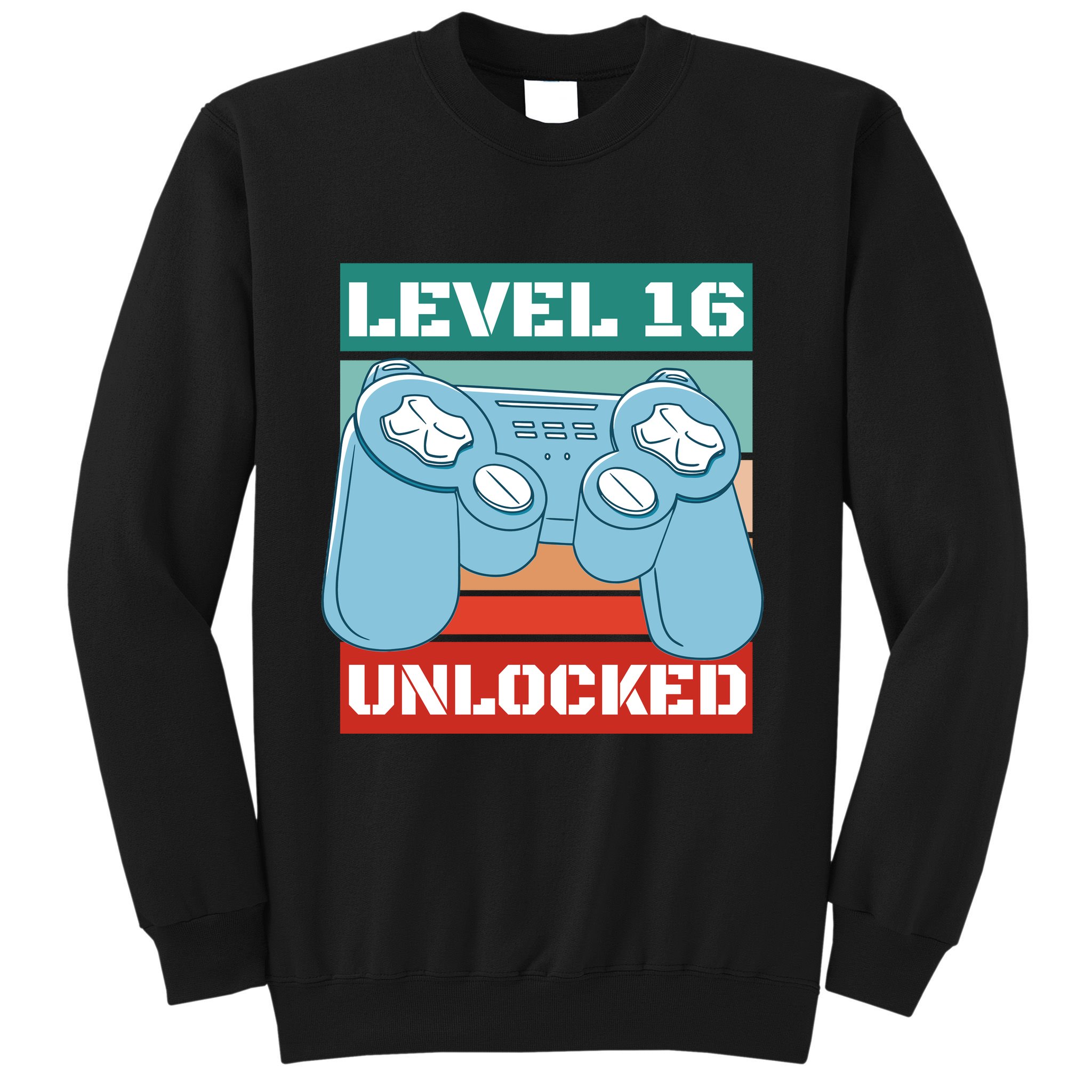 Level 16 Unlocked Gaming Retro Sweatshirt