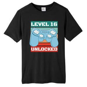 Level 16 Unlocked Gaming Retro Tall Fusion ChromaSoft Performance T-Shirt