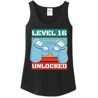 Level 16 Unlocked Gaming Retro Ladies Essential Tank