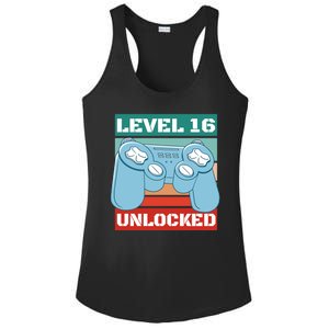 Level 16 Unlocked Gaming Retro Ladies PosiCharge Competitor Racerback Tank