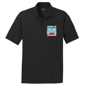 Level 16 Unlocked Gaming Retro PosiCharge RacerMesh Polo