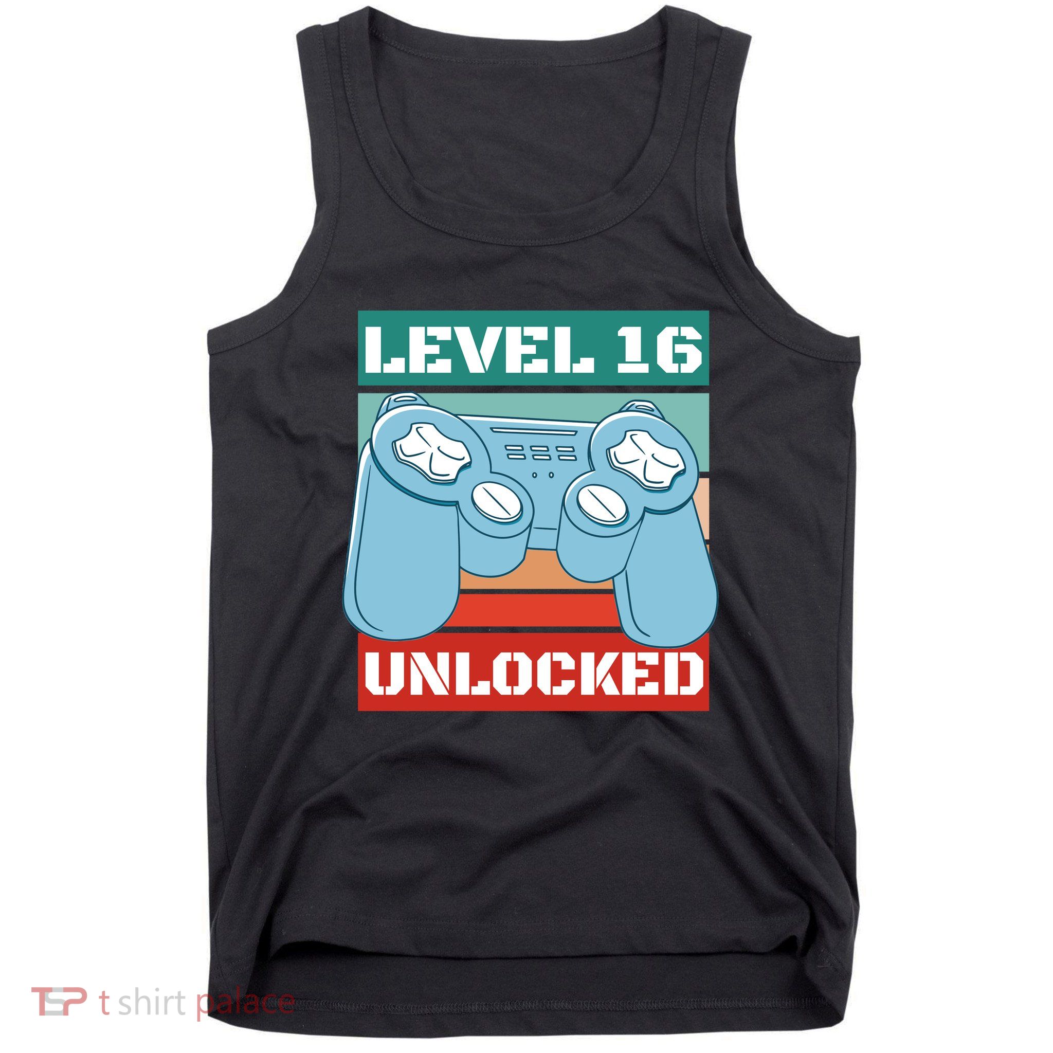 Level 16 Unlocked Gaming Retro Tank Top