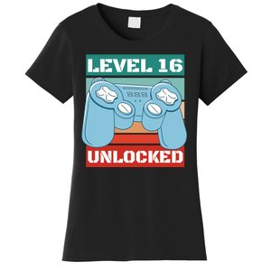 Level 16 Unlocked Gaming Retro Women's T-Shirt