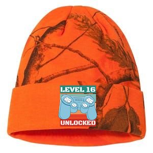 Level 16 Unlocked Gaming Retro Kati Licensed 12" Camo Beanie