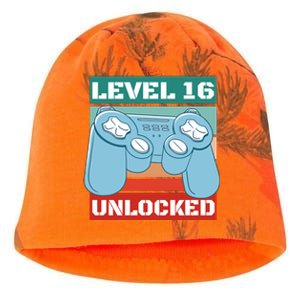 Level 16 Unlocked Gaming Retro Kati - Camo Knit Beanie