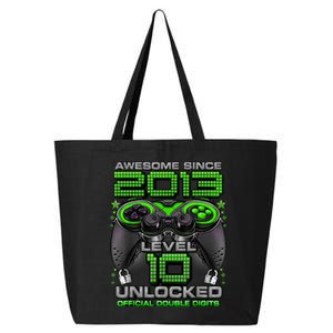 Level 10 Unlocked Awesome Since 2013 10th Birthday Gaming 25L Jumbo Tote