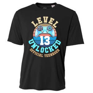 Level 13 Unlocked Video Game 13th Birthday Cooling Performance Crew T-Shirt