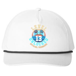 Level 13 Unlocked Video Game 13th Birthday Snapback Five-Panel Rope Hat