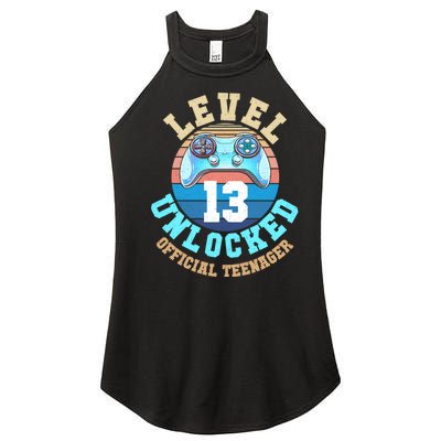 Level 13 Unlocked Video Game 13th Birthday Women’s Perfect Tri Rocker Tank