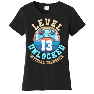 Level 13 Unlocked Video Game 13th Birthday Women's T-Shirt