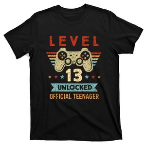 Level 13 Unlocked Teenager 13th Birthday Funny Gamer T-Shirt