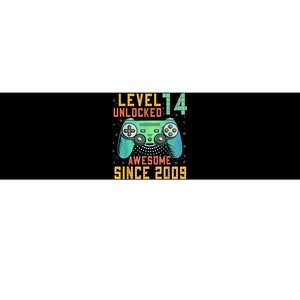 Level 14 Unlocked 14th Birthday 14 Year Old Boy Gamer Bday Bumper Sticker