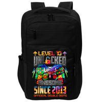 Level 10 Unlocked Awesome Since 2013 10th Birthday Gaming Impact Tech Backpack